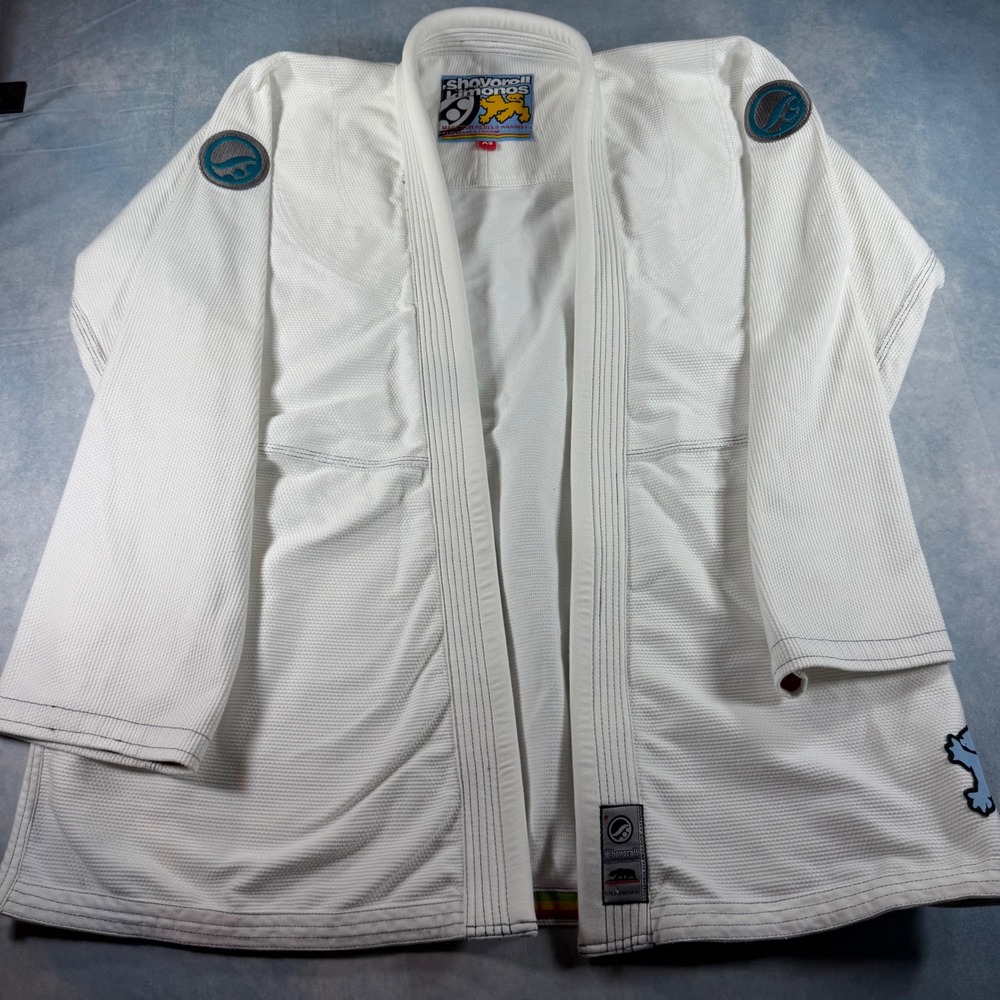 Shoyoroll Kimono Gi Jacket Mens A5 White Excellent BJJ Martial Arts Pearl Weave